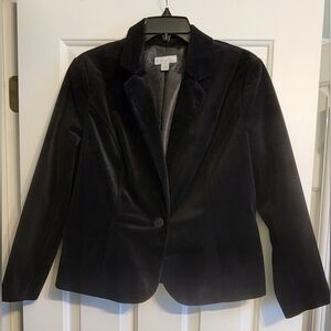 Kim Rogers Black Velvet Blazer